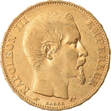 Moeda, França, Napoleon III, Napoléon III, 20 Francs, 1856, Paris, AU(50-53)