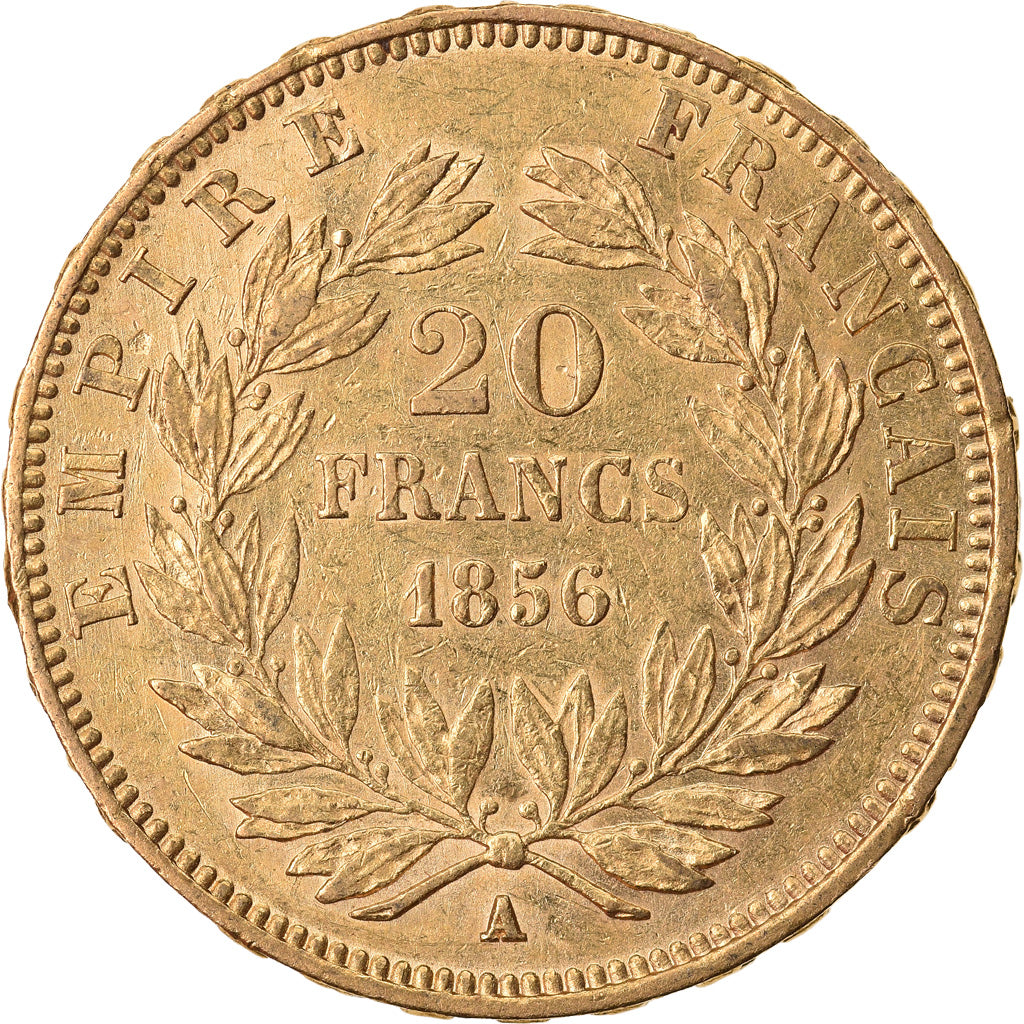 Monnaie, France, Napoleon III, Napoléon III, 20 Francs, 1856, Paris, TTB+, Or