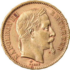 Moneda, Francia, Napoleon III, 20 Francs, 1866, Paris, EBC, Oro, KM:801.1