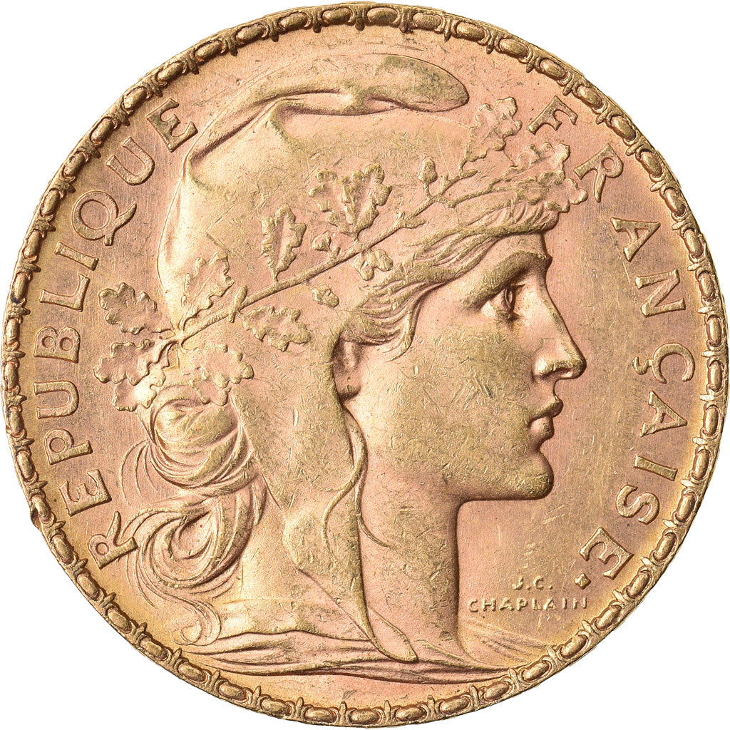 Coin, France, Marianne, 20 Francs, 1905, Paris, AU(55-58), Gold, KM:847