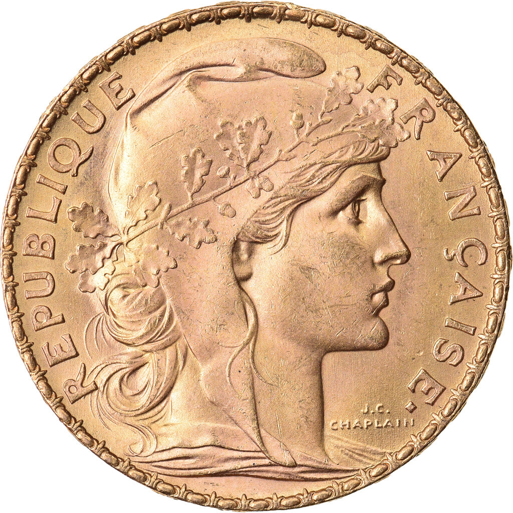 Coin, France, Marianne, 20 Francs, 1906, Paris, MS(63), Gold, KM:847