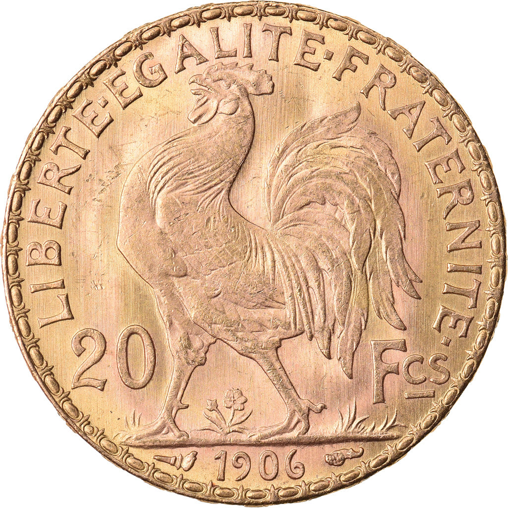 Coin, France, Marianne, 20 Francs, 1906, Paris, MS(63), Gold, KM:847