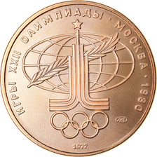 Coin, Russia, 100 Roubles, 1977, Moscow, MS(65-70), Gold, KM:A163
