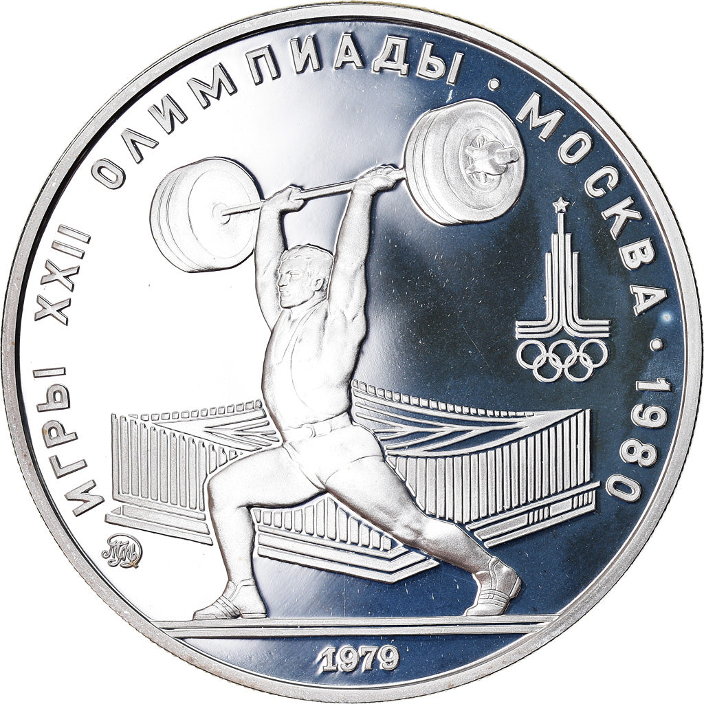 Coin, Russia, 5 Roubles, 1979, Proof, MS(65-70), Silver, KM:166