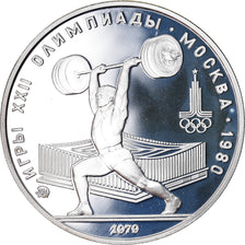 Coin, Russia, 5 Roubles, 1979, Proof, MS(65-70), Silver, KM:166
