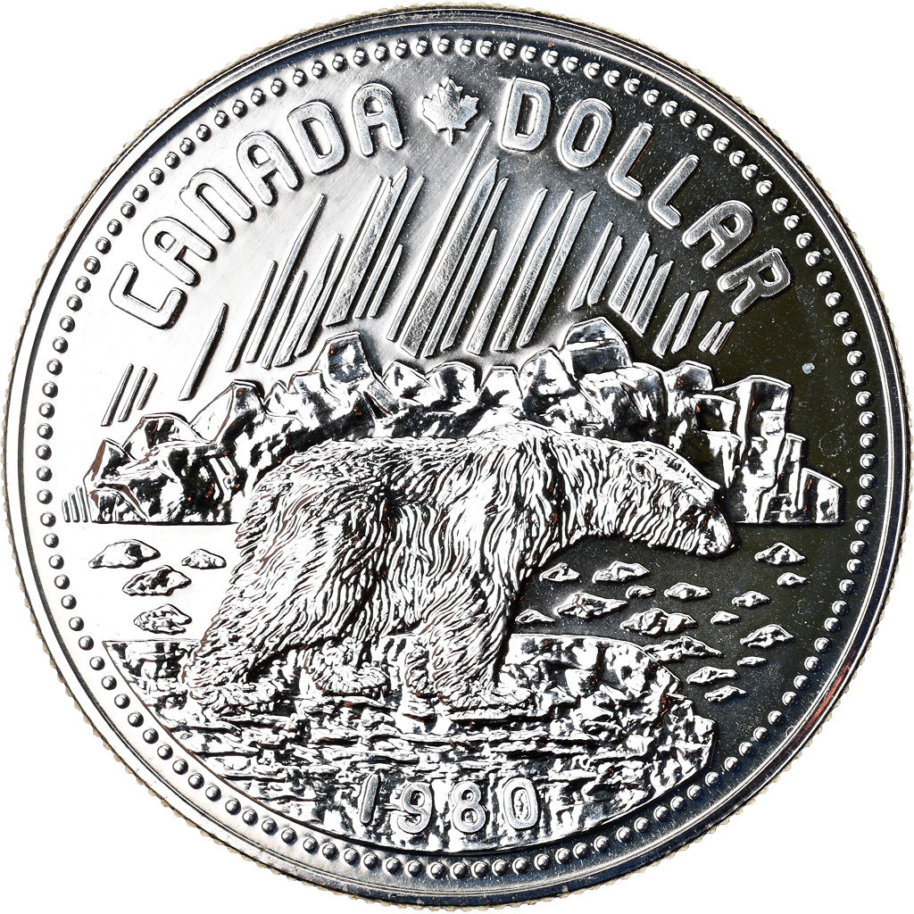 Coin, Canada, Elizabeth II, Dollar, 1980, Royal Canadian Mint, Ottawa