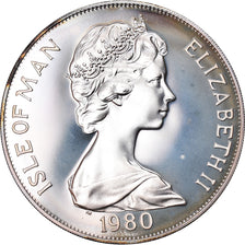Coin, Isle of Man, Elizabeth II, Crown, 1980, Pobjoy Mint, MS(64)
