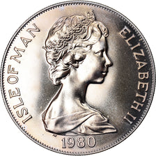 Coin, Isle of Man, Elizabeth II, Crown, 1980, Pobjoy Mint, MS(64)