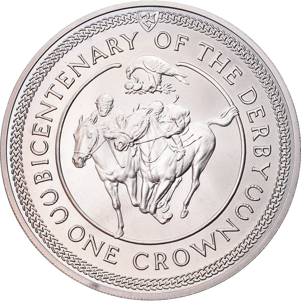 Coin, Isle of Man, Elizabeth II, Crown, 1980, Pobjoy Mint, MS(64)