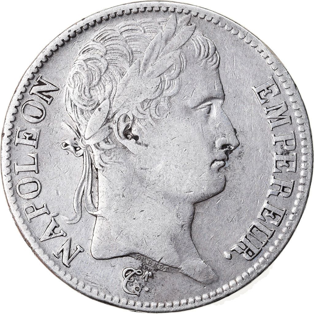 Coin, France, Napoléon I, 5 Francs, 1809, Rouen, VF(30-35), Silver, KM:694.2