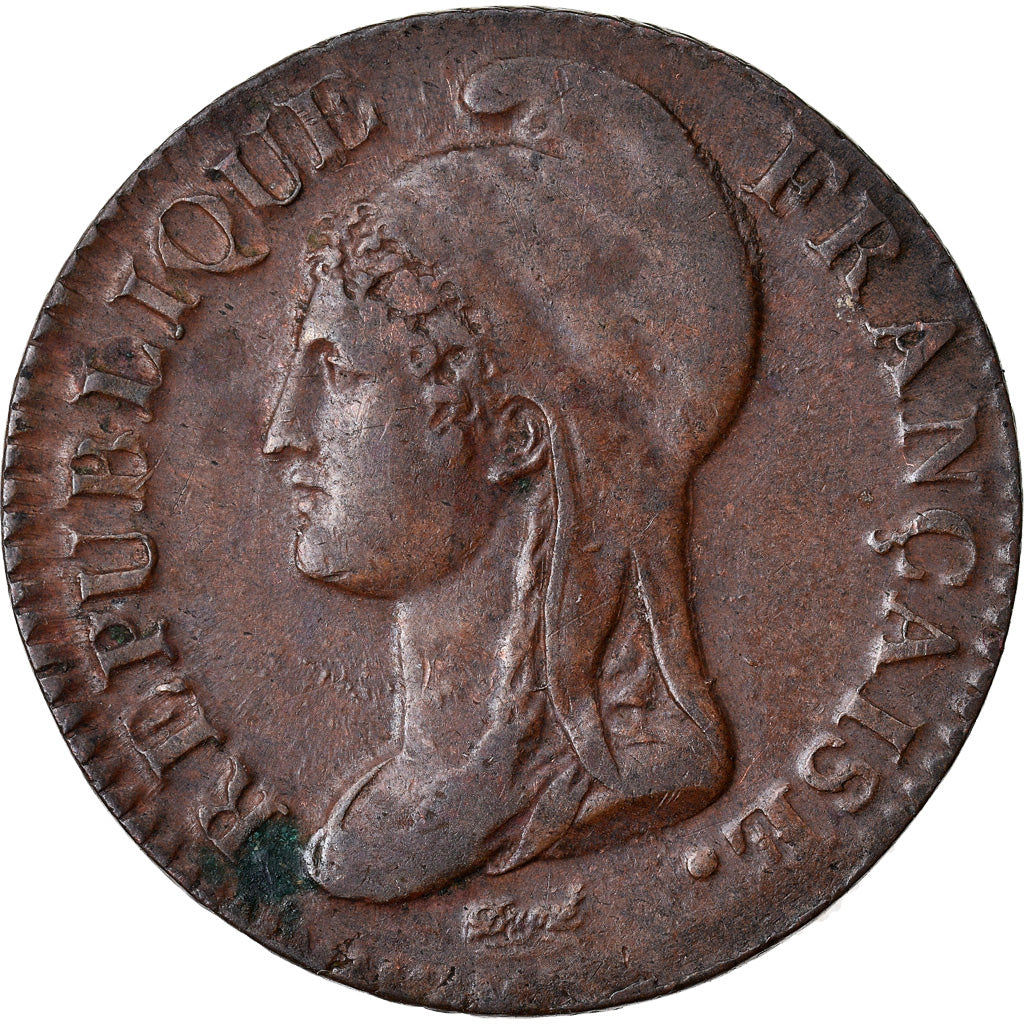 Coin, France, Dupré, 5 Centimes, AN 4, Paris, Petit module, EF(40-45), Bronze