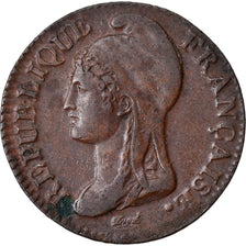 Coin, France, Dupré, 5 Centimes, AN 4, Paris, Petit module, EF(40-45), Bronze
