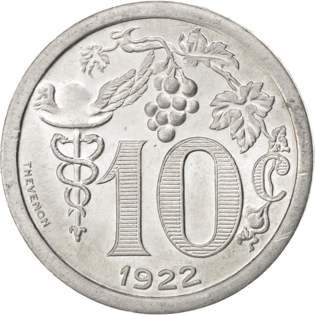 Epernay, Union des Commerçants Détaillants, 10 Centimes 1922, Elie 10.2