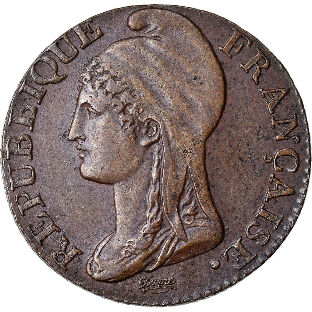 Coin, France, Dupré, 5 Centimes, AN 4, Paris, Petit module, AU(55-58), Bronze