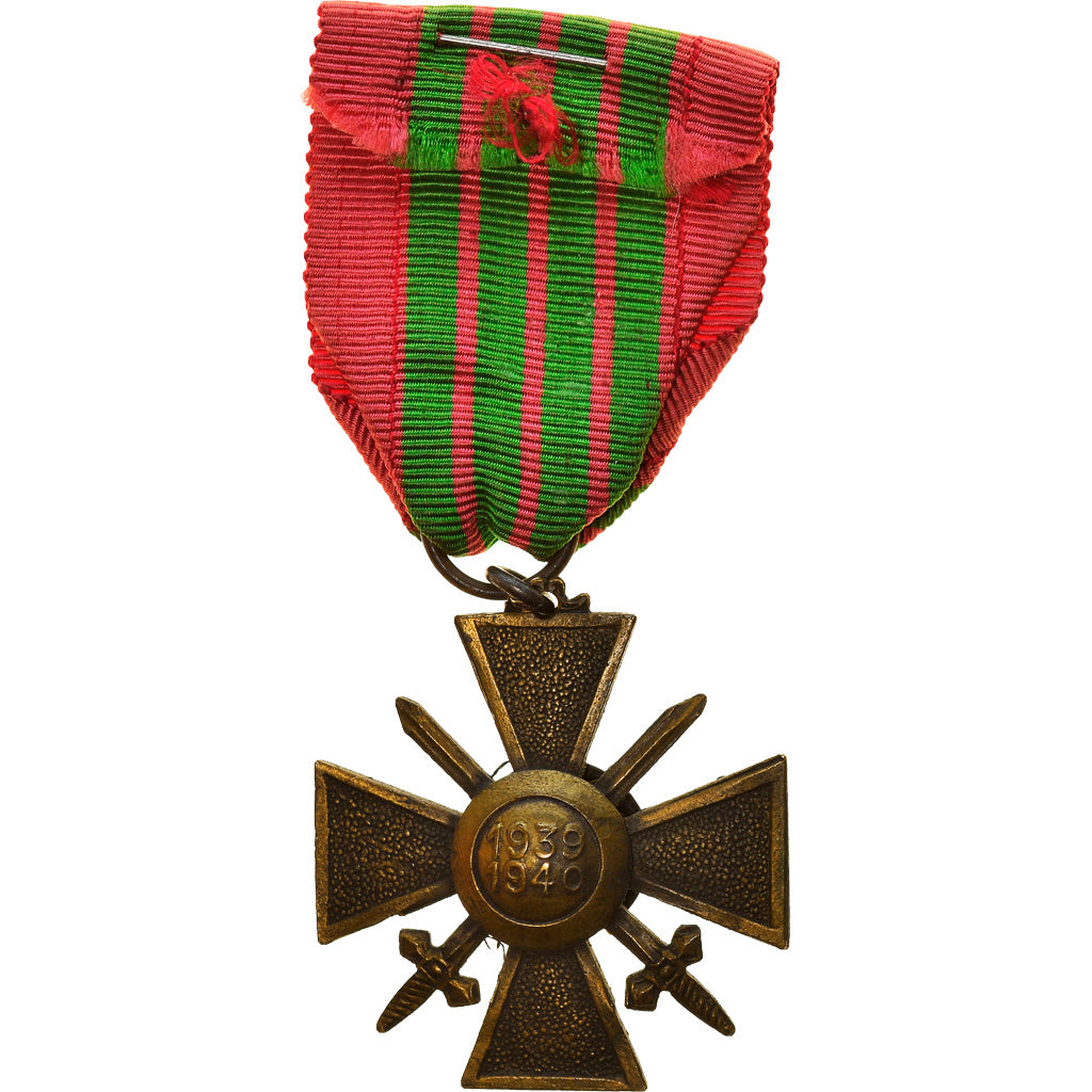 France, Croix de Guerre, 1 Citation, Medal, 1939-1940, Excellent Quality