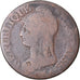 Monnaie, France, Dupré, 5 Centimes, AN 7, Paris, B+, Bronze, Gadoury:126