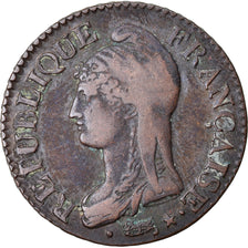 Coin, France, 5 Centimes, AN 7/5, Paris (A/R), VF(30-35), Copper