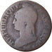 Moneda, Francia, Dupré, 5 Centimes, AN 8, Strasbourg, BC, Bronce, KM:640.4