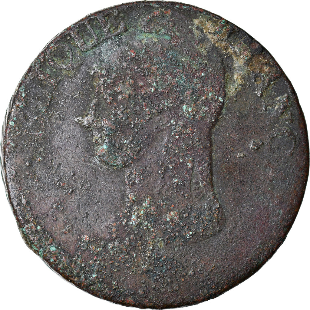 Moneta, Francia, Dupré, 5 Centimes, AN 8, Limoges, B+, Bronzo, KM:640.7