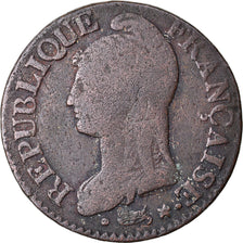 Coin, France, Dupré, 5 Centimes, AN 8, Metz, VF(20-25), Bronze, KM:640.2