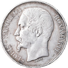 Münze, Frankreich, Napoléon III, 5 Francs, 1852, Paris, S+, Silber, KM:773.1