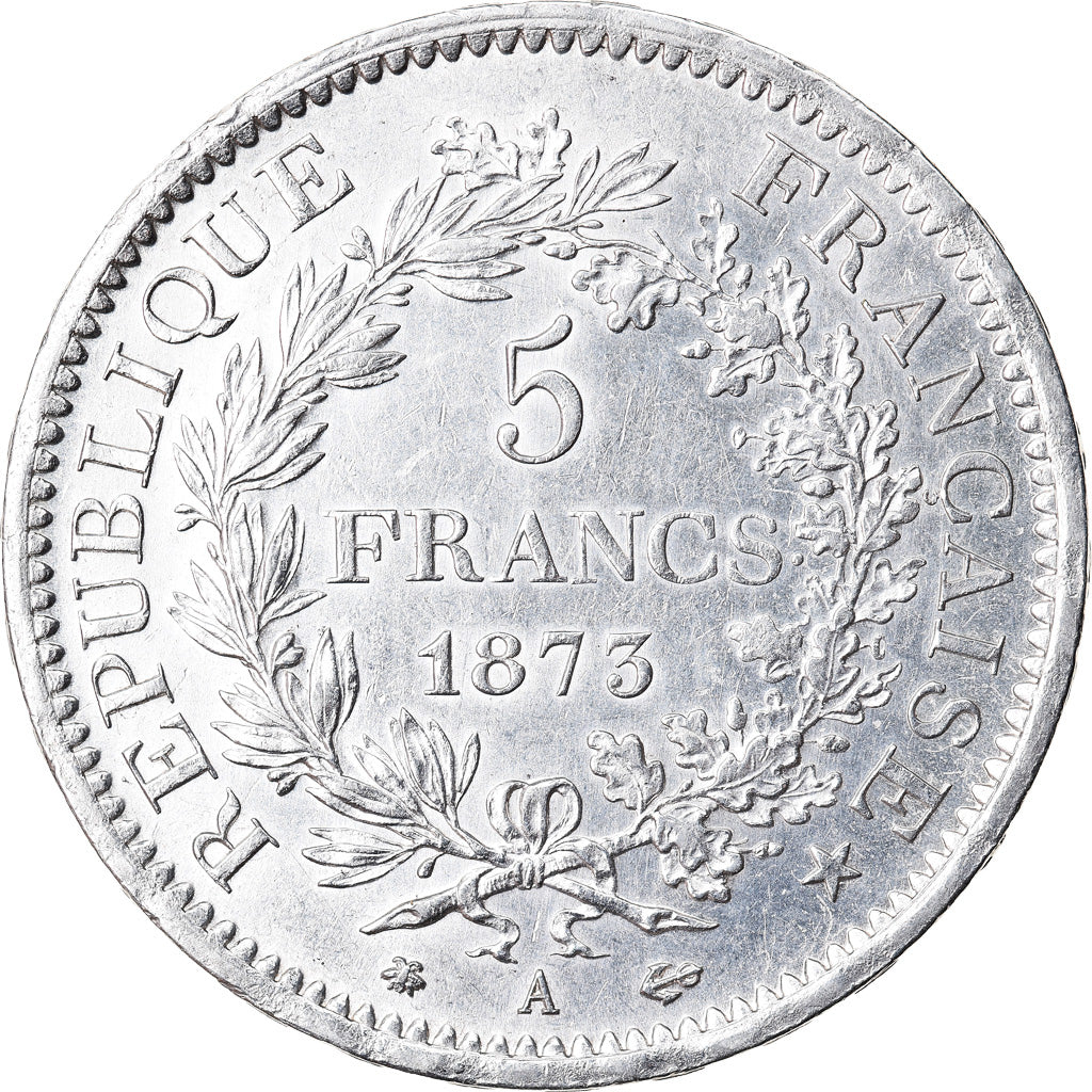Coin, France, Hercule, 5 Francs, 1873, Paris, MS(60-62), Silver, KM:820.1
