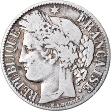 Münze, Frankreich, Cérès, Franc, 1872, Paris, S, Silber, KM:822.1