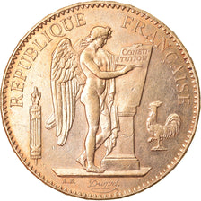 Moneda, Francia, Génie, 100 Francs, 1879, Paris, MBC+, Oro, KM:832