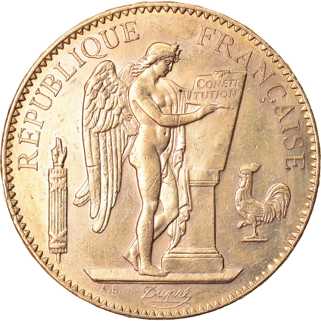 Munten, Frankrijk, 100 Francs, 1910, Paris, ZF+, Goud, Gadoury:1137a