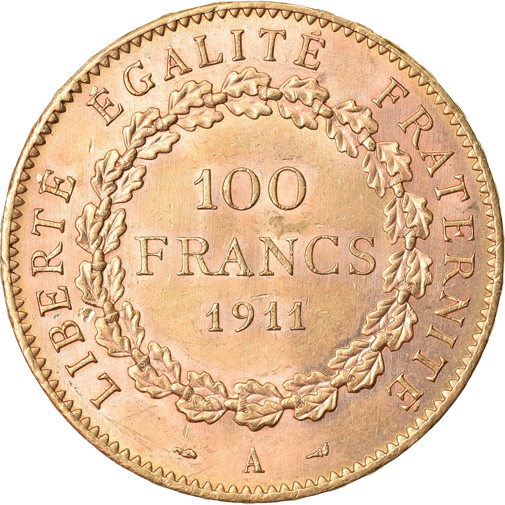 Moneta, Francia, 100 Francs, 1911, Paris, SPL-, Oro, KM:858, Gadoury:1137a