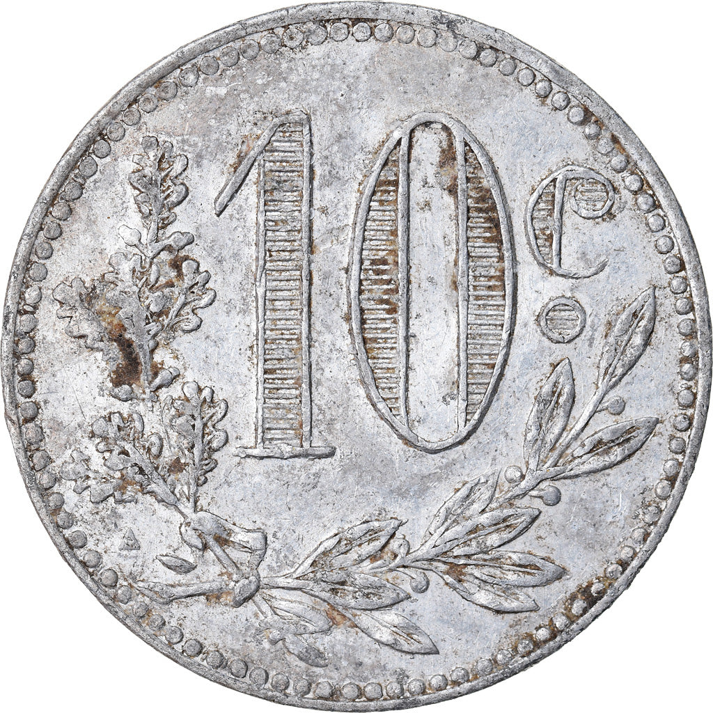 Coin, Algeria, 10 Centimes, 1916, EF(40-45), Aluminium, Elie:10.4