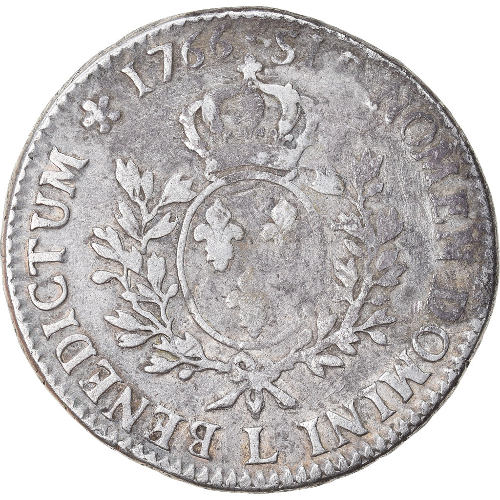 Monnaie, France, Louis XV, Écu au bandeau, Ecu, 1766, Bayonne, TB, Argent