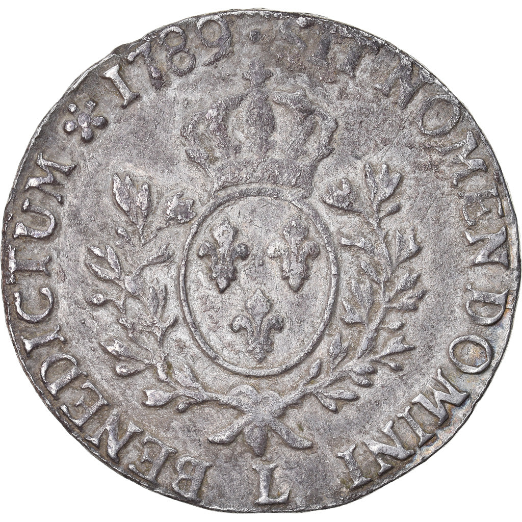Coin, France, Louis XVI, Écu aux branches d'olivier, Ecu, 1789, Bayonne
