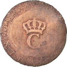 Moneda, Colonia general, Sol, BC+, Vellón, Lecompte:278a