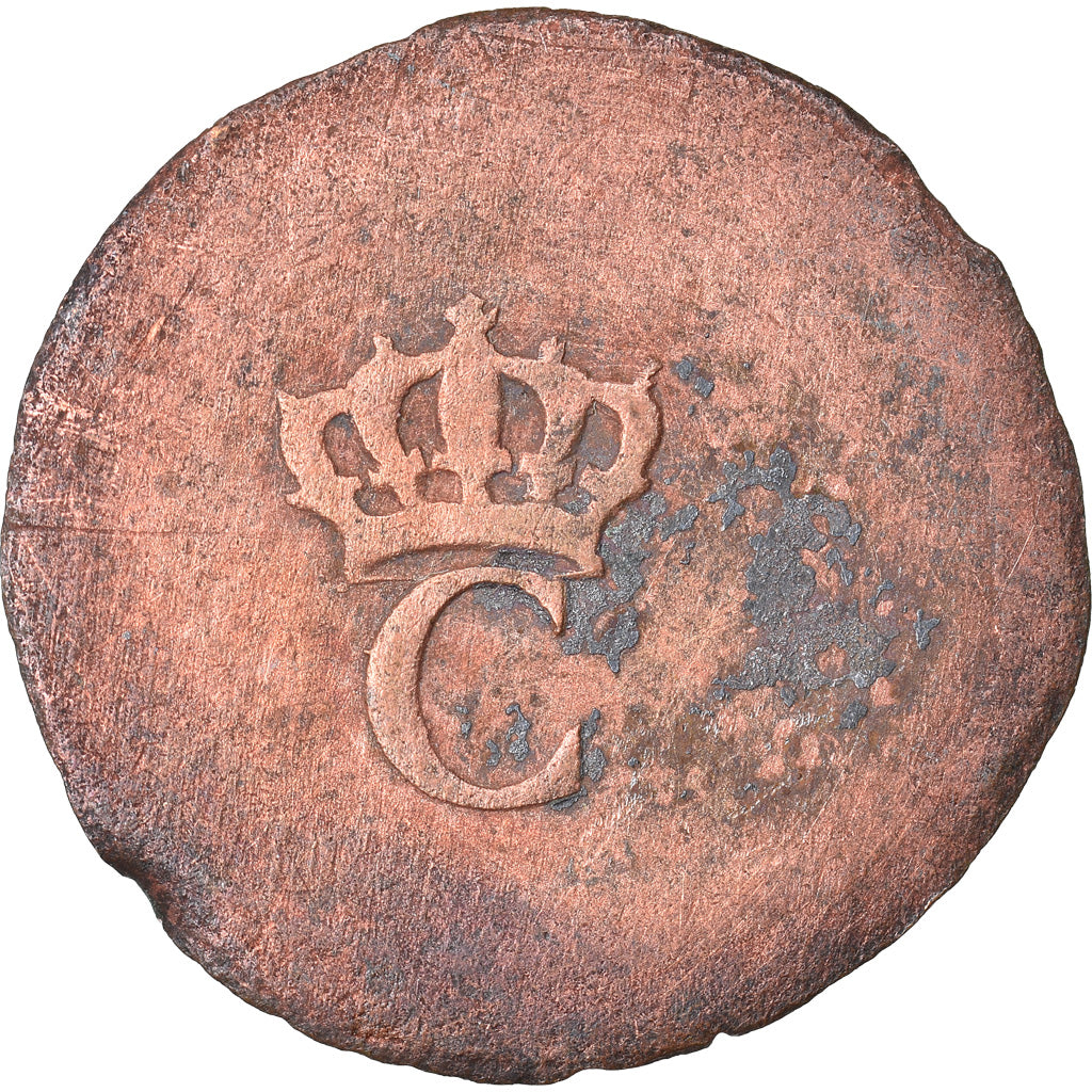 Moneda, Colonia general, Sol, BC+, Vellón, Lecompte:278a