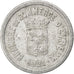 Moneda, Francia, 10 Centimes, 1921, BC+, Aluminio, Elie:10.2