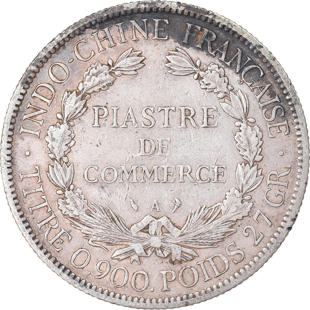 Munten, FRANS INDO-CHINA, Piastre, 1900, Paris, ZF, Zilver, KM:5a.1