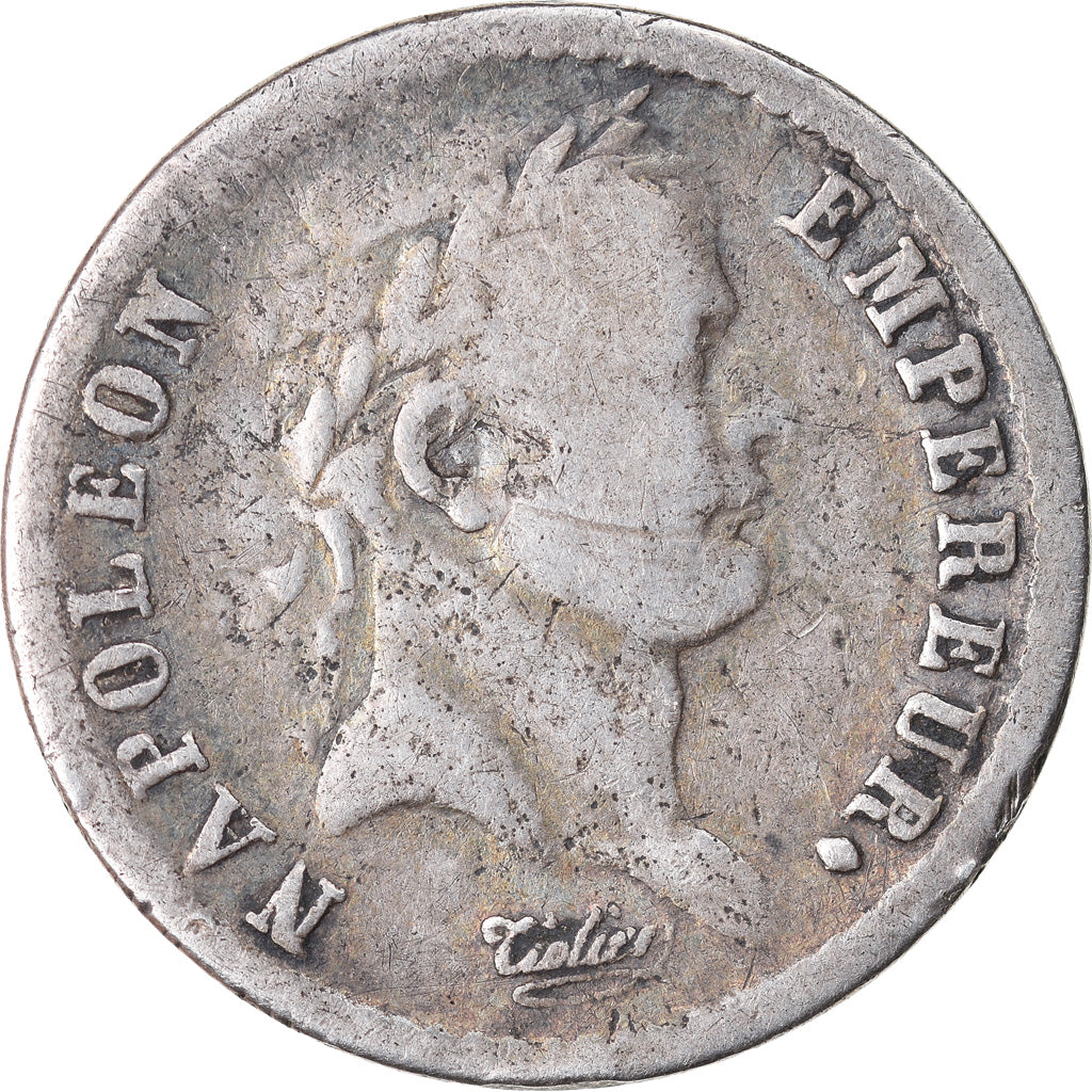 Moneda, Francia, Napoléon I, 1/2 Franc, 1811, Paris, BC+, Plata, KM:691.1