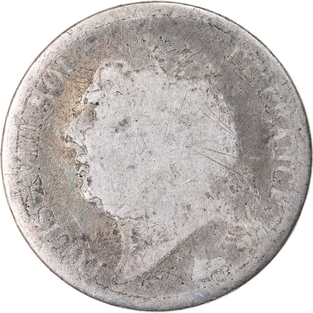 Coin, France, Louis XVIII, Louis XVIII, 1/2 Franc, 1824, Paris, VG(8-10)