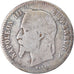 Moneda, Francia, Napoleon III, Napoléon III, 50 Centimes, 1866, Bordeaux, BC+
