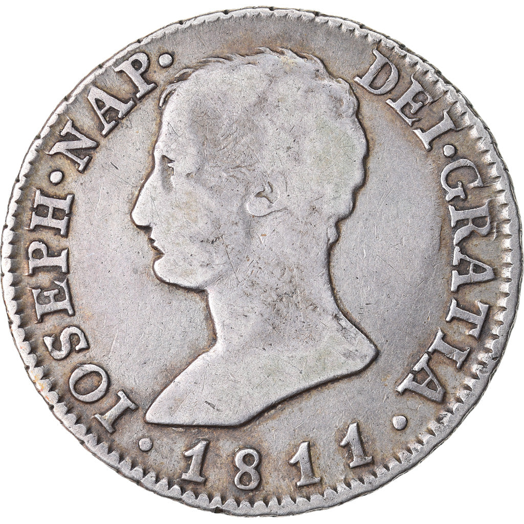 Coin, Spain, Joseph Napolean, 4 Réales, 1811, Madrid, VF(30-35), Silver