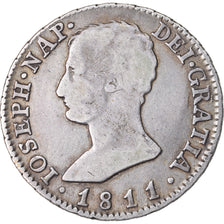 Coin, Spain, Joseph Napolean, 4 Réales, 1811, Madrid, VF(30-35), Silver