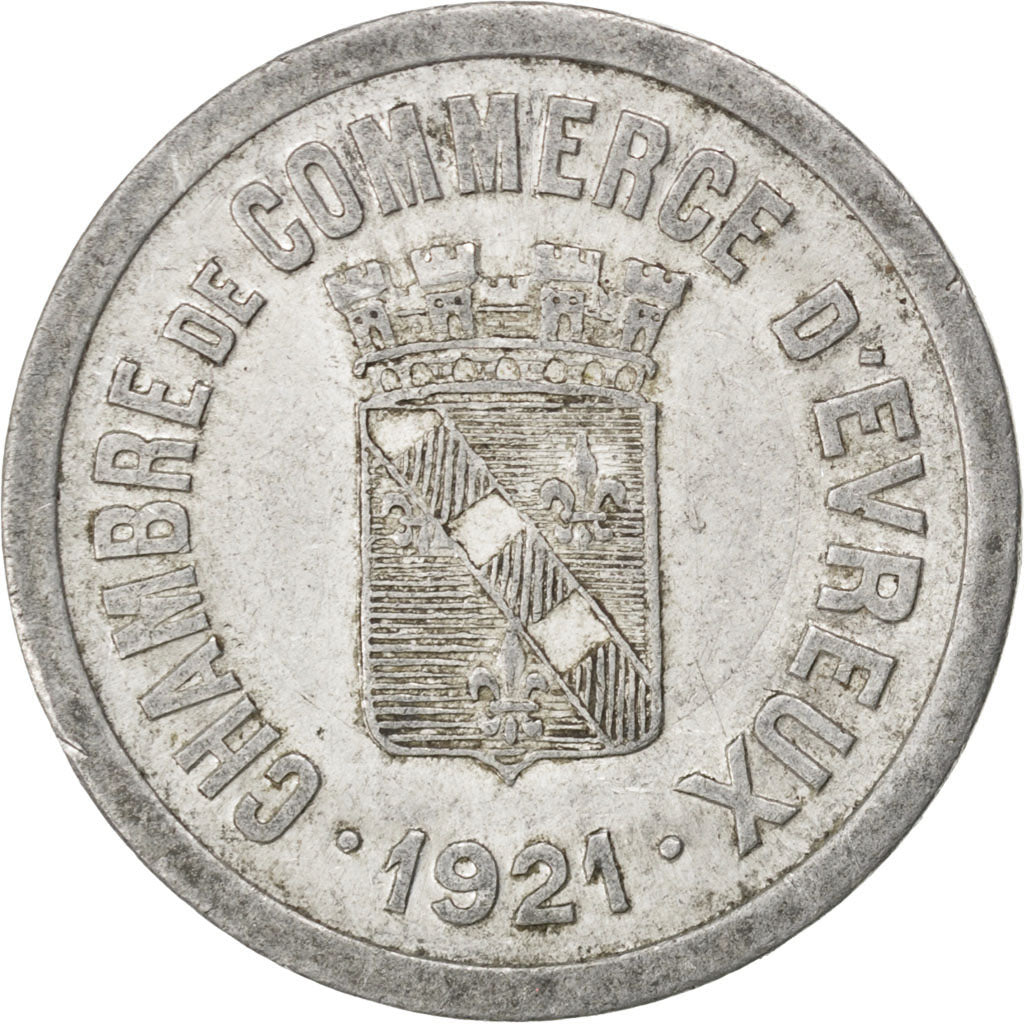 France, 25 Centimes, 1921, EF(40-45), Aluminium, Elie #10.3, 2.03