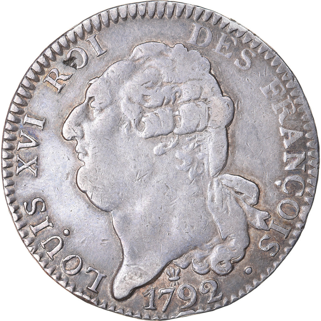 Münze, Frankreich, Ecu, 1792, Limoges, SS, Silber, Gadoury:55