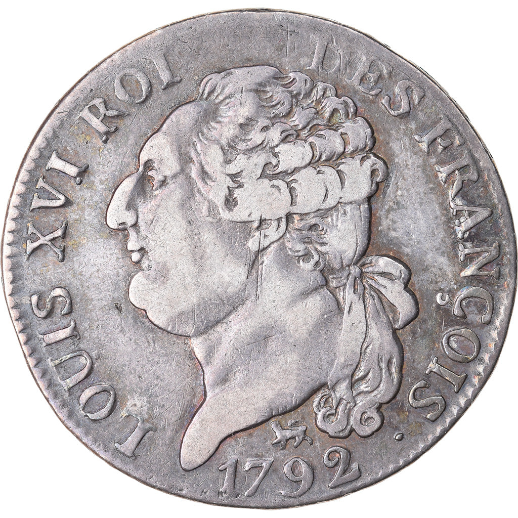Moneta, Francia, ½ écu de 3 livres françois, 1/2 ECU, 3 Livres, 1792, Paris