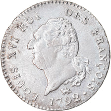 Monnaie, France, 30 sols françois, 30 Sols, 1792, Paris, TTB+, Argent