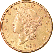 Moneta, USA, Liberty Head, $20, Double Eagle, 1900, U.S. Mint, San Francisco