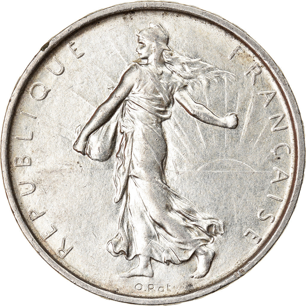 Moneda, Francia, Semeuse, 5 Francs, 1969, EBC, Plata, KM:926, Gadoury:770