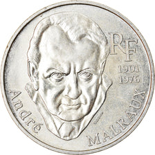 Moneda, Francia, André Malraux, 100 Francs, 1997, EBC, Plata, KM:1188