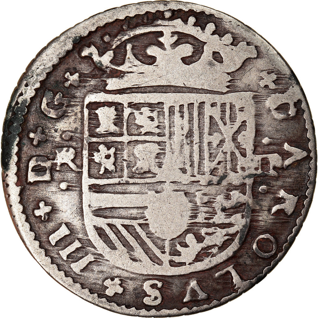 Coin, Spain, Charles III, 2 Reales, 1712, Barcelona, VF(30-35), Silver, KM:PT5